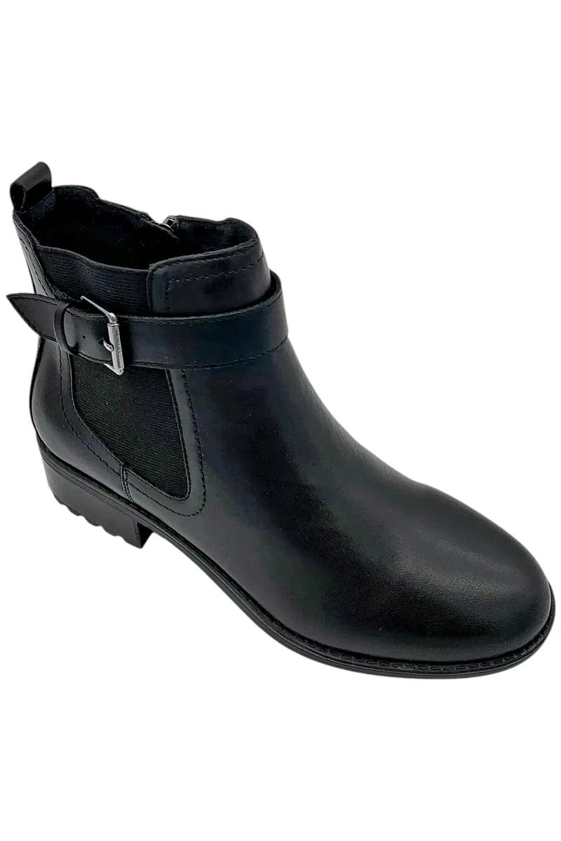 Easy Spirit Leather Upper Low (1-1.9 in) Heel Height Boots for