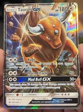 Pokemon TCG Tauros GX SM Base Set 100/149 Ultra Rare Holo