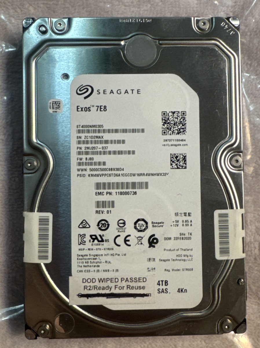 Hard Disk Drive Cryptocurrency Chia Mining Ssd Or Hdd Seagate Exos 4TB 7200  RPM SATA 6Gb/