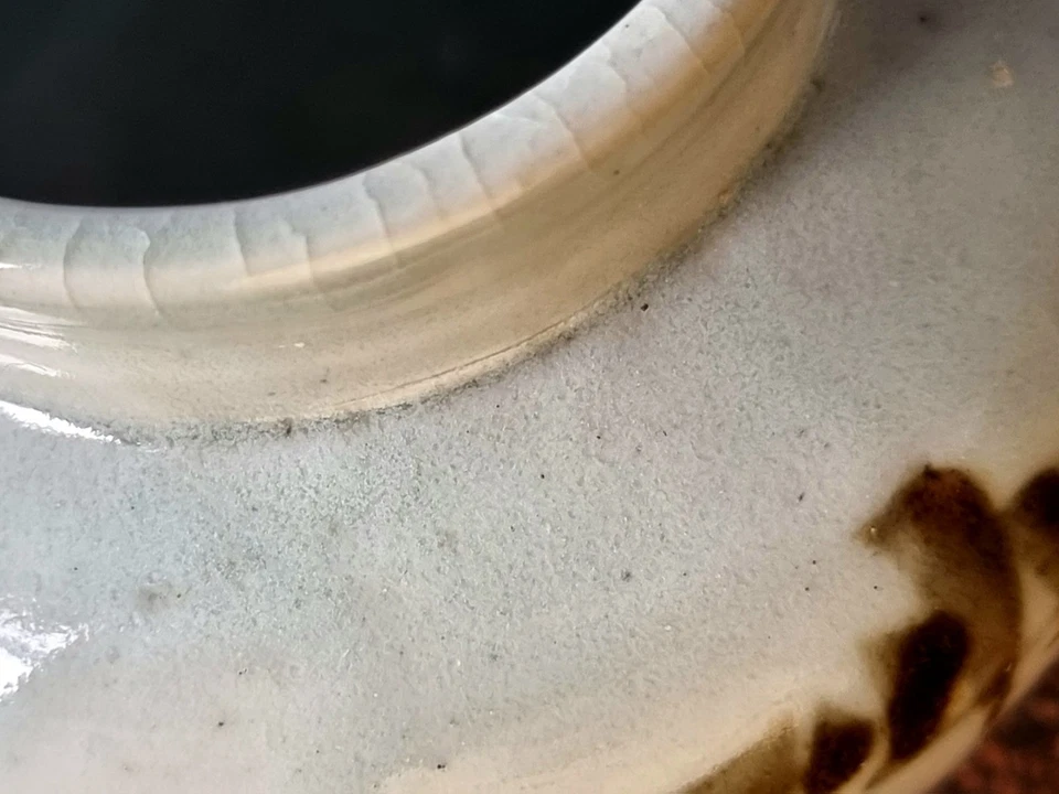 Inizio XVIII secolo - Fine dinastia Joseon coreana FERRO marrone, vaso porcellana BAMBOO - Immagine 3 di 4