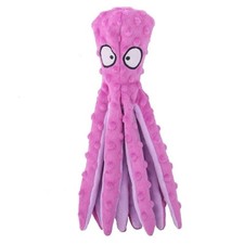 Pet Plush Toy Octopus Dog Interactive Toy Indestructible Bite Resistant Sound