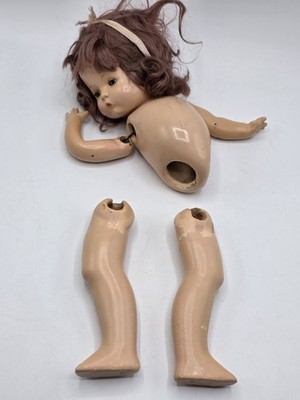 Vintage PATRICIA Patsy Effanbee Composition Doll 14'' Auburn Mohair TLC