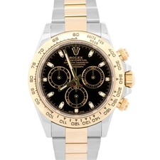 Rolex Daytona Cosmograph BLACK Two-Tone 18K Yellow Gold Stainless Steel 116503