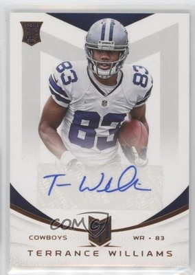 2013 Panini Momentum Rookie Signatures 24/199 Terrance Williams #190 Auto RC no9