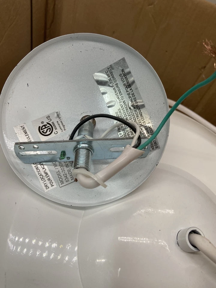 PROGRESS LIGHTING P5342-3030K9 Domo 22" 29W Blanco Integrado LED Colgante *LEER* Foto 4 de 4