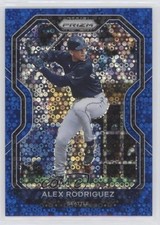 2021 Panini Prizm Tier II Blue Donut Circle 51/199 Alex Rodriguez #195 2qw