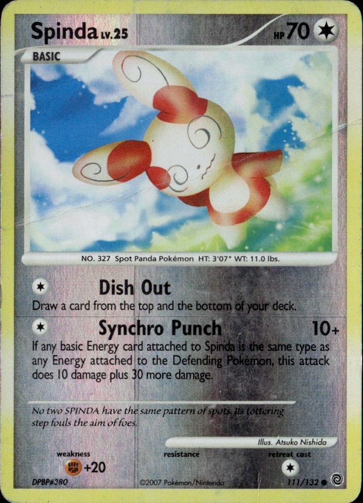 Spinda Reverse Holo Common SW Secret Wonders 111/132 HP-HP