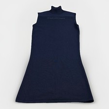 Versace Jeans Couture Dress Small sleeveless ribbed knit turtleneck collar Rare