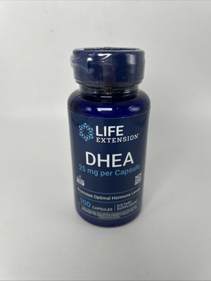 Life Extension DHEA 25 mg - 100 Capsules - Exp 2/28