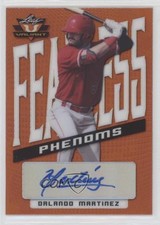 2021 Leaf Valiant Fearless Phenoms Orange /99 Orlando Martinez #FP-OM2 Auto 8mh