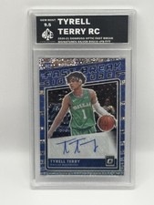 2020-21 Panini Donruss Optic Fast Break Tyrell Terry Rookie Auto - 9.5