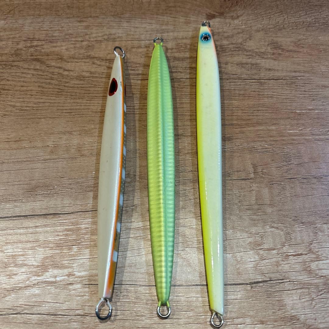 Metal Jig Set Offshore Fishing 5 Pieces, Salmon & Tuna Lures, Used - Image 3