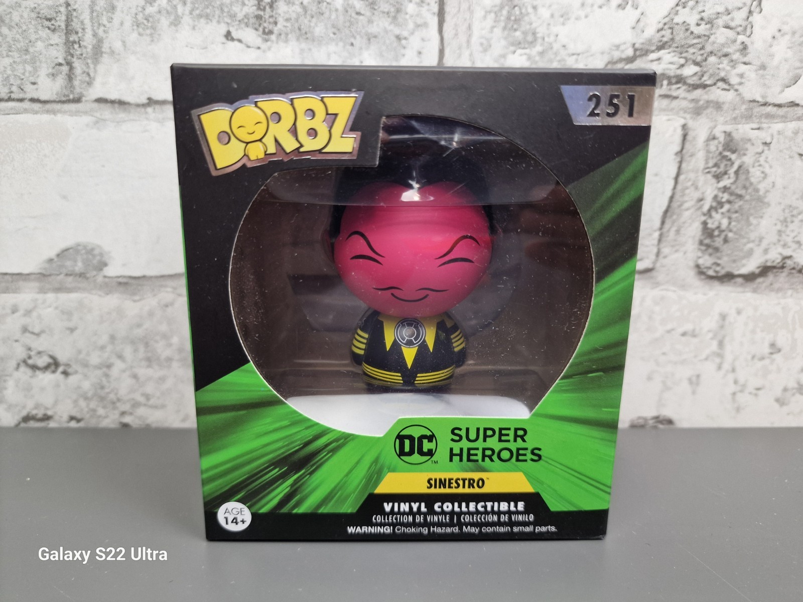 Funko Dorbz ~ DC Super Heroes 'Sinestro'  #251 Vinyl Collectible ~ New & Sealed