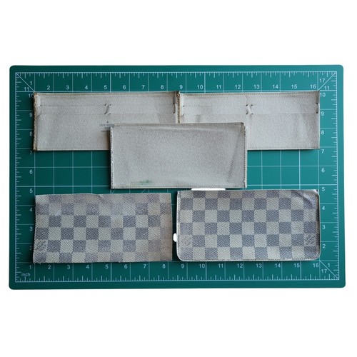 Louis Vuitton Damier Azur Coated Canvas Scraps / Repurpose Craft Lot