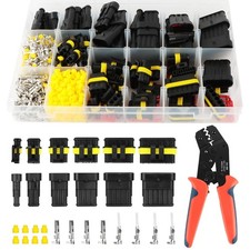 1004Pcs Waterproof Automotive Wire Connectors Kit, 37 Sets Electrical Connect...