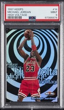 1997 HOOPS HIGH VOLTAGE #14 MICHAEL JORDAN PSA 9
