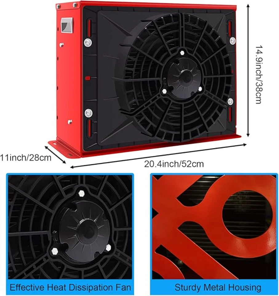 Kit de aire acondicionado colgante universal 12V 11000BTU para coche camión vehículo Foto 2 de 4