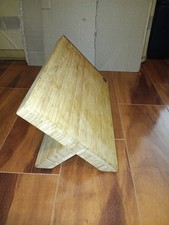 RARE Wusthof Thick Bamboo Angled 45° Cutting Board Surface Bread Odd Standing...
