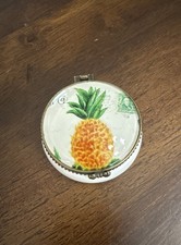 Vintage Style Pineapple Ceramic Trinket Box – Original Gift Box Included