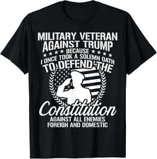 Military Veterans Against Trump 2020 USA Election Unisex T-Shirt