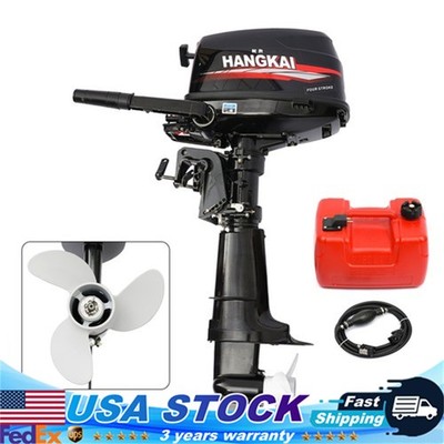 6.5HP 4-Stroke Outboard Motor Fishing Boat Engine CDI Water Cooling System 123CC