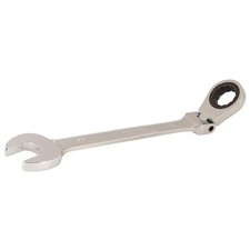 Image of Ratchet Spanner Combination 32mm Flexible Head Wrench Open/Ring Head CR-V Metric