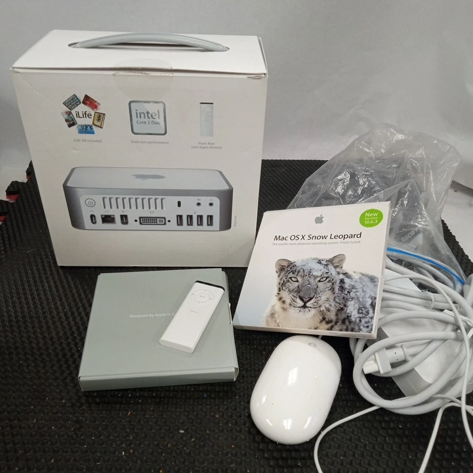 Apple A1176 Mac Mini Desktop Intel Core 2 Duo 1.83GHz 1GB RAM 80GB Used Open Box - Image 3 of 4