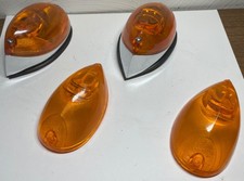 Signal Stat No.9 Teardrop Side Marker Lights Plus Gasket Extra Lens Set Nos