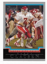 2004 Bowman Rookie Casey Clausen Kansas City Chiefs Football Card #215 RC. rookie card picture