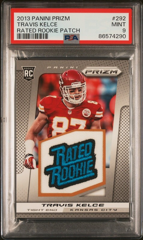 2013 Panini Prizm Football - Rookie Travis Kelce Rates Rookie PSA