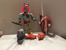 Vintage Thundercats Mumm-Ra Action Figure Set  With Ma Mutt 1985 9 PC ( T 17 )