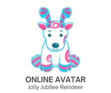Webkinz Classic Jolly Jubilee Reindeer Christmas Pet Code Only
