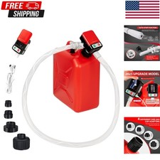 Fuel Transfer Pump with Auto-Stop, 3.2 GPM Flow Portable Fuel Pump