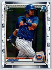 2020 Bowman Chrome Wilfred Astudillo 1st Bowman Rookie New York Mets RC #BCP-37