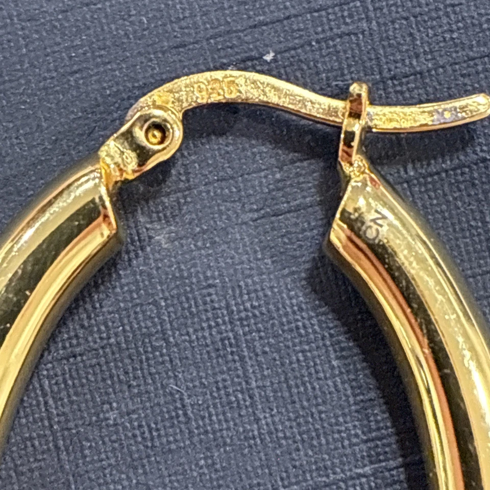 Pendiente de aro Bellezza 925 tono dorado Foto 3 de 4