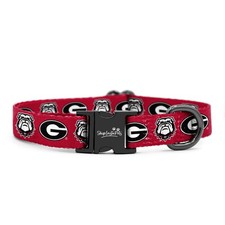Georgia Bulldogs Custom Handmade Adjustable Nylon Collars and Leashes Large ...