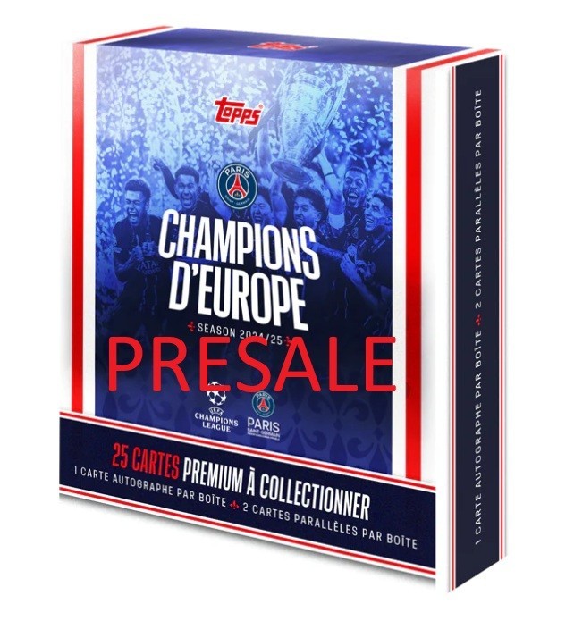 Topps PSG Paris Saint-Germain: Champions d'Europe 2025 Box