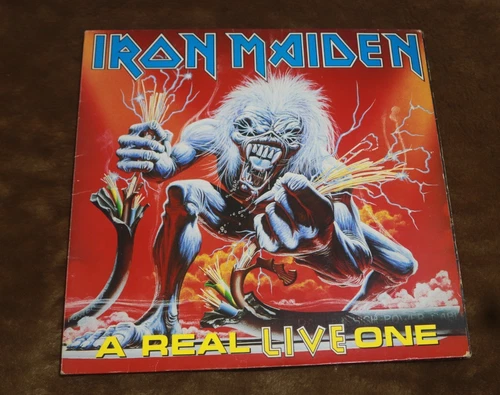 LP IRON MAIDEN A Real Live One 1993 First Pressing Inner Sleeve