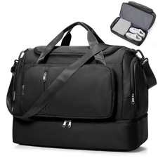Travel Duffle Bag with Shoes Compartment,Overnight Weekender Bags for Women ...