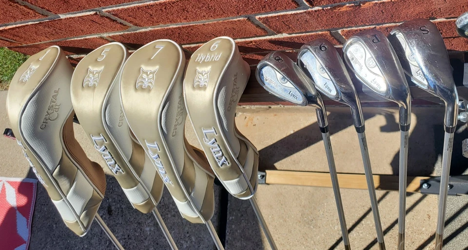 Juego de golf de 8 piezas Lynx Crystal Cat para dama 4 fundas L-Flex varilla de grafito derecha Foto 4 de 4