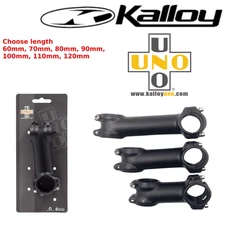Kalloy UNO Threadless Black Bike Stem 1-1/8" 31.8mm 60/ 70/ 80/ 90/ 100/110/120