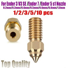 5/10/15PCS Premium Brass Nozzle For Creality Ender-7 5 3 V3 SE 3D Printer Parts