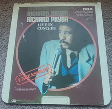 RICHARD PRYOR Live In Concert Videodisc CED RCA SelectaVision UNTESTED