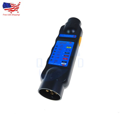 #ad 7 PINS CAR TRUCK TRAILER PLUG SOCKET TESTER WIRING CIRCUIT LIGHT TEST TOOL $12.59