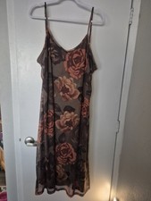 Flowers Print Dress 2xl