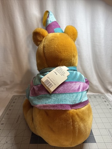 Winnie The Pooh Plush with Birthday Cake Candles Disneyland Resort NO SOUND - Picture 3 of 5