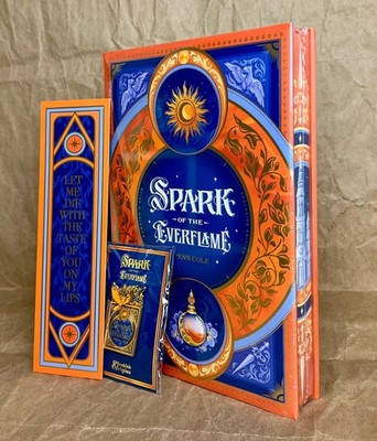 BOOKISH & SPICE  Spark of the Everflame by Penn Cole  Signed w. Pin & Bookmark