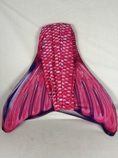 Fin Fun Malibu Pink Mermaid Tail  Monofin Child Size 6 Vibrant Fuchsia Scales