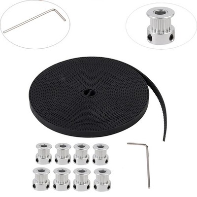 5m GT2 Timing Belt 6mm Width & 8X GT2 Pulley 16 Teeth For 3D Printer RepRap Part