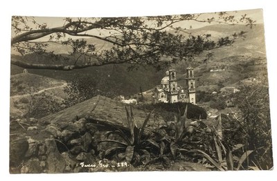 Vintage RPPC Postcard ~ Landscape View of Taxco Guerrero Mexico